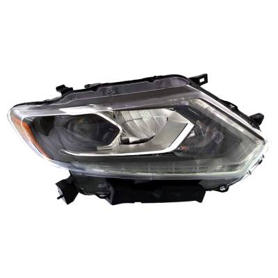 New Right Side Led Headlight Compatible With Nissan Rogue Advance Sport 2014-2016 By Part Number