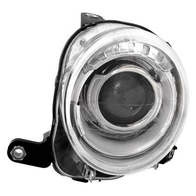 New Left Headlight Compatible With Fiat 500 Prima Edizione Hatchback 2012-2015 By Part Number