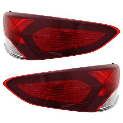 Rareelectrical - New Pair Of Led Outer Tail Lights Compatible With Hyundai Sonata Limited 2.0T Limited Sedan 2018 - Image 4