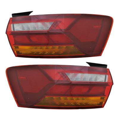 New Led Outer Pair Tail Lights Compatible With Volkswagen Jetta Sel Premium 1.4L 2019 By Part Number
