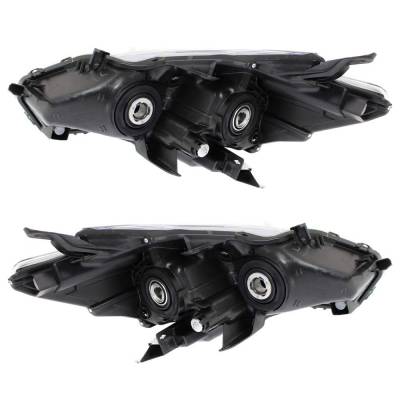 Rareelectrical - New Pair Of Halogen Headlights Compatible With Toyota Prius V Two Wagon 1.8L 2012 2013 2014 By Part - Image 2