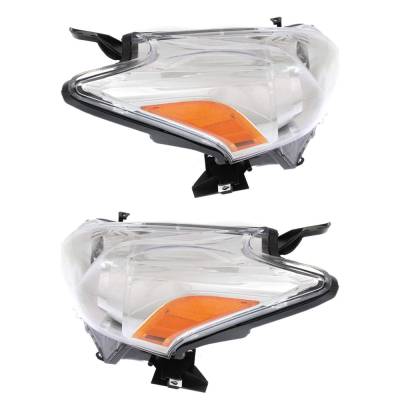 Rareelectrical - New Pair Of Halogen Headlights Compatible With Toyota Prius V Three Wagon 1.8L 2012 2013 2014 By - Image 5