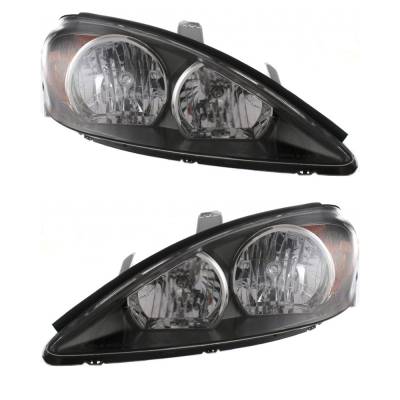 Rareelectrical - New Pair Of Halogen Headlights Compatible With Toyota Camry Se Sedan 4 Door 2.4L 2002 2003 2004 By - Image 1