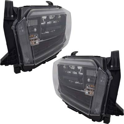 Rareelectrical - New Pair Of Headlights Compatible With Toyota Tundra Trd Pro Crew Cab Pickup 4-Door 5.7L 2019 2020 - Image 4