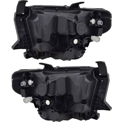 Rareelectrical - New Pair Of Headlights Compatible With Toyota Tundra Platinum Crew Cab Pickup 5.7L 2018 By Part - Image 2