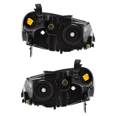 Rareelectrical - New Pair Halogen Headlights Compatible With Honda Civic Dx Sedan 1.7L 2001 2002 2003 By Part Number - Image 2