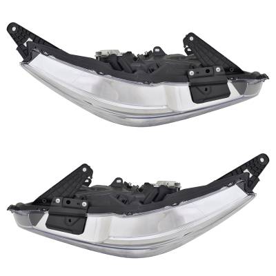 Rareelectrical - New Pair Of Led Headlights Compatible With Honda Accord Touring Sedan 4 Door 3.5L 2016 2017 By Part - Image 3