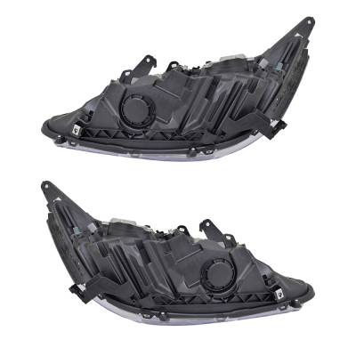 Rareelectrical - New Pair Of Led Headlights Compatible With Honda Accord Touring Sedan 4 Door 3.5L 2016 2017 By Part - Image 4
