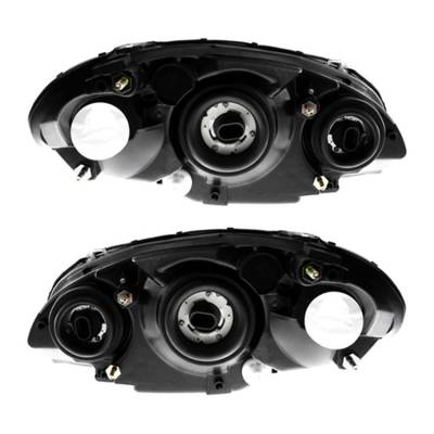 Rareelectrical - New Pair Of Halogen Headlights Compatible With Chrysler Pt Cruiser Gt Touring Convertible 2.4L 2005 - Image 2