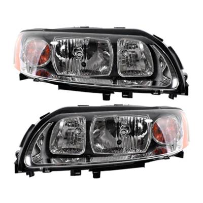 Rareelectrical - New Pair Of Halogen Headlights Compatible With Volvo S60 2.5T Awd 2.5L 2005 2006 2007 2008 2009 By - Image 1