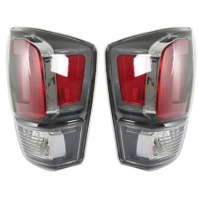 Rareelectrical - New Outer Pair Of Led Tail Lights Compatible With Toyota Tacoma Trd Sport Crew Cab Pickup 4 Door - Image 1