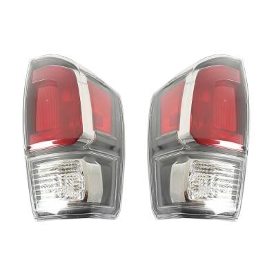 Rareelectrical - New Outer Pair Of Led Tail Lights Compatible With Toyota Tacoma Trd Sport Extended Cab Pickup 4 Door - Image 3