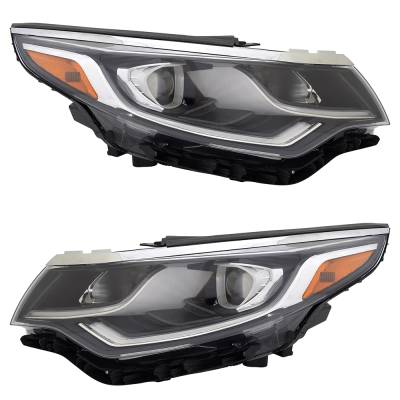 Rareelectrical - New Pair Of Headlights Compatible With Kia Optima Lx Sedan 2019 2020 By Part Numbers Ki2503232 - Image 3