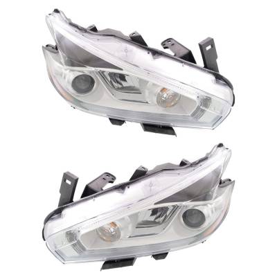 Rareelectrical - New Pair Of Headlights Compatible With Nissan Murano Platinum Sport Utility 4-Door 2015 2016 2017 - Image 3