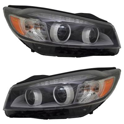 Rareelectrical - New Pair Of Headlights Compatible With Kia Sorento L Sport Utility 2016 2017 2018 By Part Numbers - Image 1