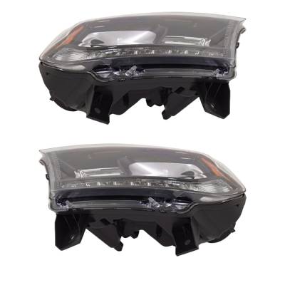 Rareelectrical - New Pair Of Headlights Compatible With Dodge Durango Limited Sport Utility 2016 By Part Numbers - Image 5