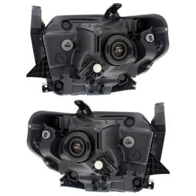 Rareelectrical - New Pair Of Headlights Compatible With Toyota Tundra Sr Standard Cab Pickup 2014 2015 2016 2017 By - Image 2