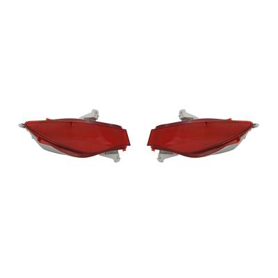 Rareelectrical - New Pair Of Outer Reflector Lights Compatible With Mazda Cx-7 2010-12 Eh44-51-650 Eh4451660 - Image 2