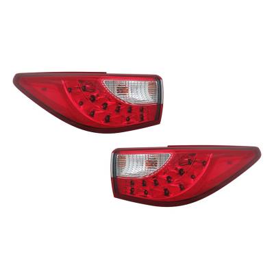 Rareelectrical - New Pair Of Tail Lights Compatible With Infiniti Q60 Base 2014-2015 In2800123 26550-3Ja0a 265553Ja0a - Image 2