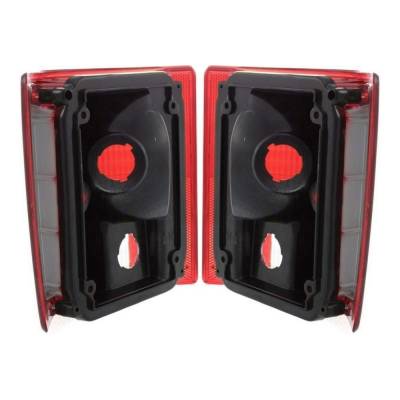 Rareelectrical - New Halogen Tail Light Pair Of Lens Compatible With Chevrolet C30 Silverado Standard 5.0L 1975 1976 - Image 2