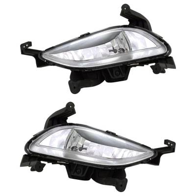New Pair Of Daytime Running Lights Compatible With Hyundai Sonata 2.0L 2.4L 2014-2014 By Part