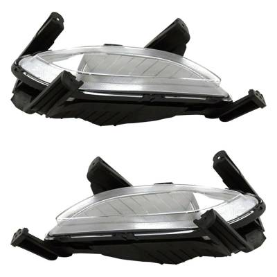 Rareelectrical - New Pair Of Daytime Running Lights Compatible With Hyundai Sonata 2.0L 2.4L 2014-2014 By Part - Image 3