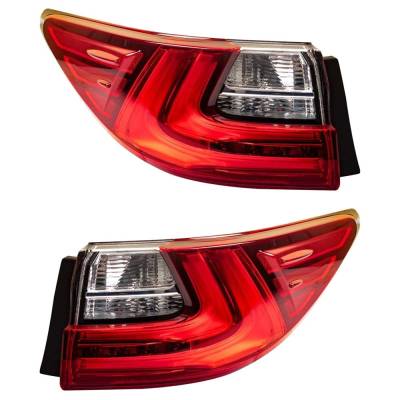 Rareelectrical - New Pair Of Tail Lights Compatible With Lexus Es300h Es350 2.5L 3.5L 2016 2017 2018 By Part Numbers - Image 4