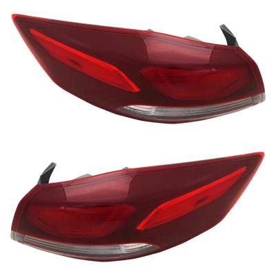 Rareelectrical - New Pair Of Tail Lights Compatible With Hyundai Elantra 1.4L 2.0L 2017 2018 By Part Numbers - Image 1