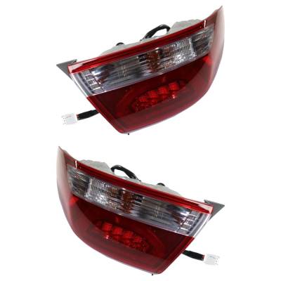 Rareelectrical - New Pair Of Tail Lights Compatible With Hyundai Elantra 2.0L 2017 2018 By Part Numbers 92401-F2120 - Image 2