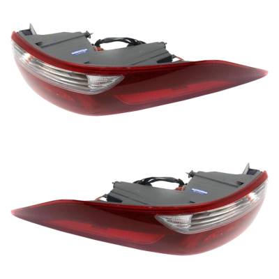 Rareelectrical - New Pair Of Tail Lights Compatible With Hyundai Elantra 2.0L 2017 2018 By Part Numbers 92401-F2120 - Image 4