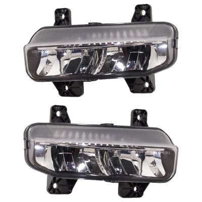 Rareelectrical - New Pair Of Daytime Running Lights Compatible With Ram 1500 2500 3500 2019 2020 By Part Numbers - Image 2