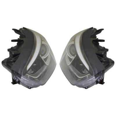 Rareelectrical - New Pair Of Headlights Compatible With Hyundai Santa Fe Sport 2.0L 2.4L 2017 2018 By Part Numbers - Image 4
