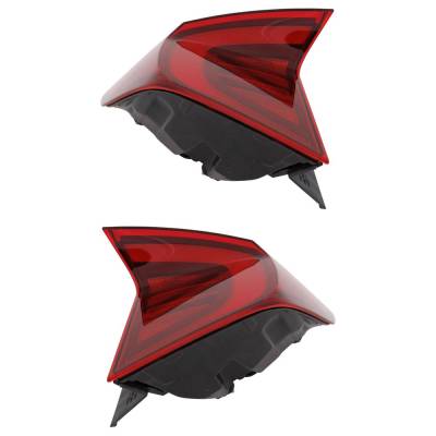 Rareelectrical - New Pair Of Tail Lights Compatible With Hyundai Sonata 1.6L 2.5L 2020 2021 2022 By Part Numbers - Image 5