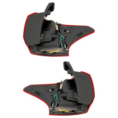Rareelectrical - New Pair Of Tail Lights Compatible With Mitsubishi Outlander Outlander Phev 2.0L 2.4L 3.0L 2016-2022 - Image 5