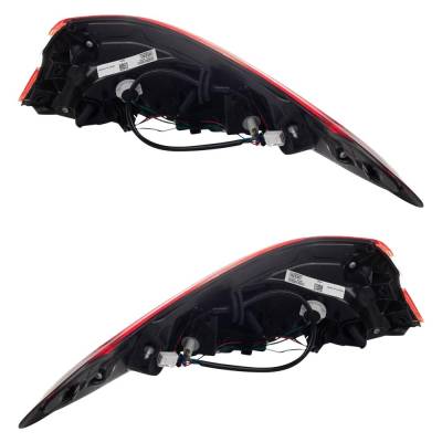 Rareelectrical - New Pair Of Tail Lights Compatible With Toyota Camry 2.5L 2018 2019 2020 By Part Numbers 81550-06840 - Image 3