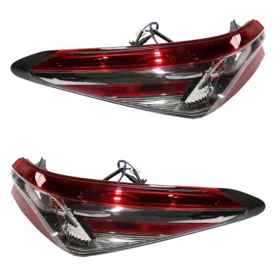 Rareelectrical - New Pair Of Tail Lights Compatible With Toyota Camry 2.5L 2018 2019 2020 By Part Numbers 81550-06840 - Image 4