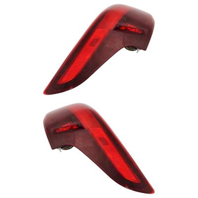 Rareelectrical - New Pair Of Tail Lights Compatible With Nissan Qashqai Rogue Sport 2.0L 2017 2018 2019 By Part - Image 1