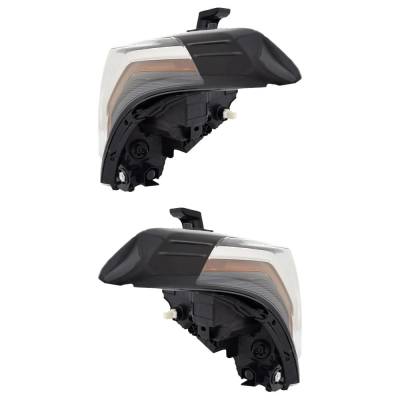 Rareelectrical - New Pair Of Headlights Compatible With Toyota Tundra Sequoia 3.4L 2022 2023 2024 By Part Numbers - Image 3