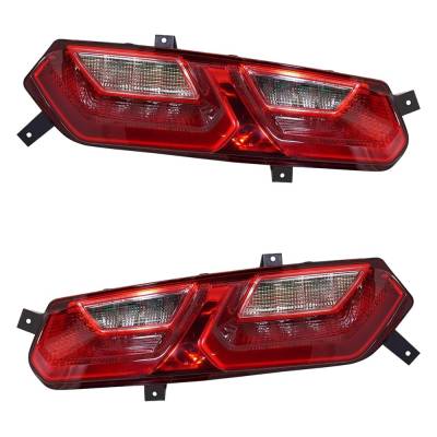Rareelectrical - New Pair Of Tail Lights Compatible With Chevrolet Corvette 6.2L 2014 2015 2016 2017 2018 2019 By - Image 2