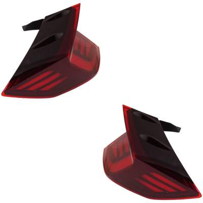 Rareelectrical - New Pair Of Tail Lights Compatible With Hyundai Sonata 1.6L 2.5L 2020 2021 2022 By Part Numbers - Image 3