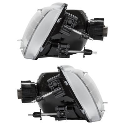 Rareelectrical - New Pair Of Headlights Compatible With Ford Mustang 3.8L 4.6L 5.0L 1994 1995 1996 1997 1998 By Part - Image 3