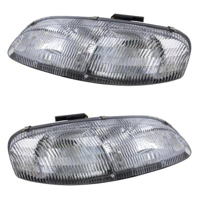 Rareelectrical - New Pair Of Headlights Compatible With Chevrolet Lumina Apv Lumina Van Lumina Monte Carlo 3.1L 3.4L - Image 3