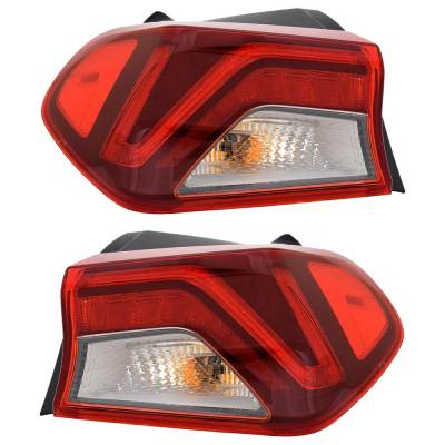 Rareelectrical - New Pair Of Tail Lights Compatible With Kia K5 1.6L 2.5L 2021 2022 2023 2024 By Part Numbers - Image 1