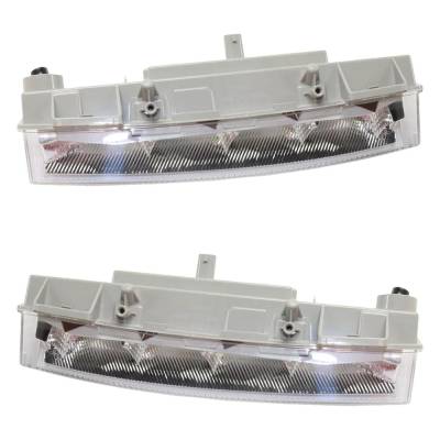 Rareelectrical - New Pair Of Daytime Running Lights Compatible With Mercedes-Benz Ml350 Ml550 Gl350 Gl450 Glk250 - Image 5