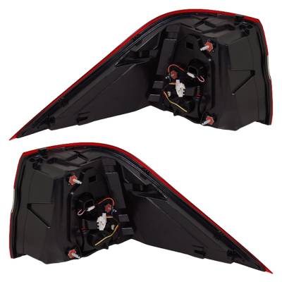 Rareelectrical - New Outer Pair Of Tail Lights Compatible With Mercedes-Benz Ml350 Base 4.7L 2012 2013 2014 2015 By - Image 2