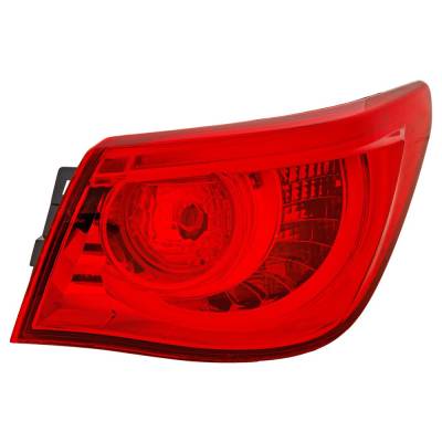 Rareelectrical - New Right Tail Light Compatible With Infiniti Q-50 2016 2017 By Part Numbers In2805107 26550-4Hb0c - Image 1
