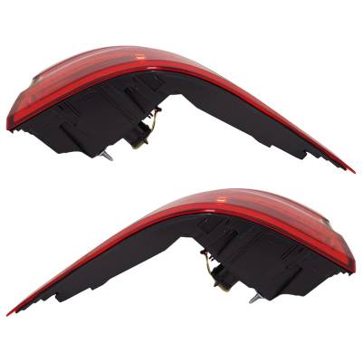 Rareelectrical - New Outer Pair Of Tail Lights Compatible With Mercedes-Benz Ml350 4Matic 3.5L 2012 2013 2014 2015 By - Image 6