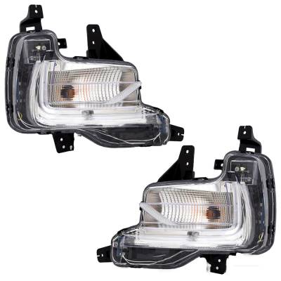 Rareelectrical - New Pair Of Turn Signal Lights Compatible With Buick Enclave 3.6L 2018 2019 2020 2021 By Part - Image 1