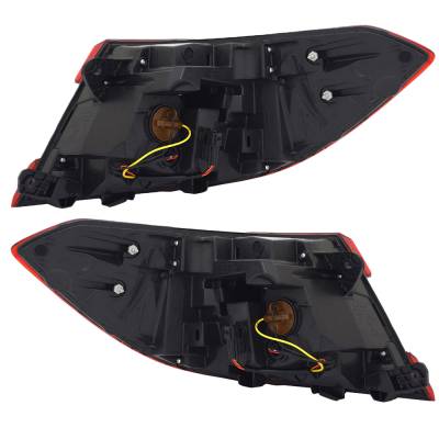 Rareelectrical - New Pair Of Outer Tail Lights Compatible With Honda Accord Hybrid Sedan 4-Door 2018-2020 By Part - Image 2