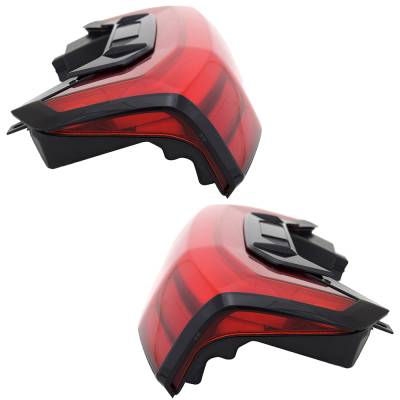 Rareelectrical - New Pair Of Tail Lights Compatible With Toyota Tundra Sr Crew Extended Cab Pickup 2022-2024 By Part - Image 1